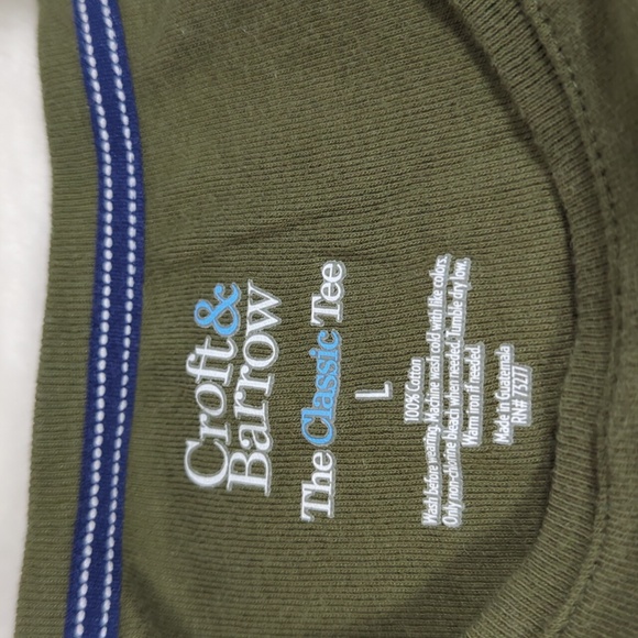 Croft & Barrow tshirt green L EUC - Picture 2 of 2